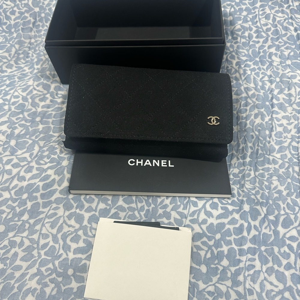 Chanel Black Quilted Sunglasses case